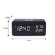 thumbnail image 3 of Reloj despertador digital con carga inalámbrica, monitor digital de temperatura y humedad, tres alarmas, alarma con función de repetición, reloj electrónico, 3 of 6
