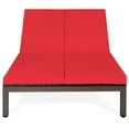 thumbnail image 4 of Topbuy Rattan 2-Person Recliner Chair Daybed - Set of 1, Red, 4 of 7