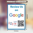 thumbnail image 4 of Review Us On Google Sticker - Touchless QR Code and NFC Tag - Two-Sided Social Media Storefront Window Decal - Custom-Designed for Google, 4 of 7