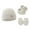 LG, variant on Wancir Cotton Ears Baby Hats Mittens with Socks Set Unisex, No Scratch Mittens and Beanie Cap for Infant Toddler Newborn