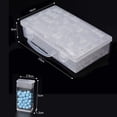 thumbnail image 3 of 42/84 Grid Transparent Box DIY Handmade Beaded Diamond Painting Storage Box Glass Rice Bead Box Nail Art Accessory Box, 3 of 9
