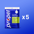 thumbnail image 4 of (5 pack) Propel Clear Protein Powder, 20g Protein, Zero Sugar, Apple Pear, Powdered Clear Protein Drink Mix 0.98 oz, 4 of 13