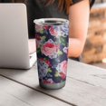 thumbnail image 4 of 20 Oz Pioneer Flower Coffee Tumbler Double Wall Insulated Stainless Steel Water Bottle | Metal Reusable Thermoses Flask with Cup Cap | Leak & Sweat Proof with Anti-Dust Lid, 4 of 7