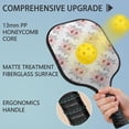 thumbnail image 2 of Pickleball Paddles Set,Pioneer Flower Floral Print Pattern Fiberglass Surface Pickleball Racket Set with 2 Indoor Outdoor Pickleball Balls and Pickleball Bag,Pickle-ball Equipment, 2 of 6