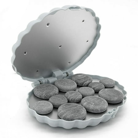 - Royal Massage Clamshell (Large) Hot Stone Heater w/12 Hot Rocks