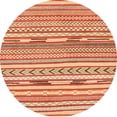 thumbnail image 1 of Ahgly Company Tapis Rond Abstrait Rouge pour Intérieur, 3 Pieds Rond, 1 of 6
