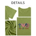thumbnail image 3 of XCHQRTI Faith 4th of July Shirt Plus Size Women Graphic Tees Summer Short Sleeve Tops, 3 of 7