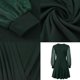 thumbnail image 3 of Vestido mini con volantes, cuello cuadrado, manga larga, vestido de fiesta, vestido de novia, verde, L, 3 of 6