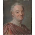 thumbnail image 2 of Maurice-Quentin de La Tour 12x14 Gold Ornate Wood Frame and Double Matted Museum Art Print Titled - Portrait of Prosper Jolyot De Crebillon, 2 of 4