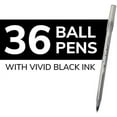 thumbnail image 3 of BIC Round Stic Xtra .. Life Black Ballpoint Pens, .. Medium Point (1.0mm), 36-Count .. Pack of Bulk Pens, .. No. 1 Selling Ballpoint .. Pens, 3 of 6