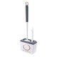 thumbnail image 1 of Toilet Brush and Holder Set, Toilet Bowl Brush with Cleaning Brush, Silicone Toilet Bowl Cleaners Brush, 1 of 5