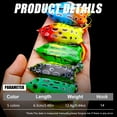 thumbnail image 3 of 2PC Large Frog Lure Thunder Frog Soft Plastic Topwater Bait for Fishing Hook Efficiency, 3 of 8