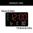 thumbnail image 3 of 10.5in LED Clock Large Display Multiple Color Option Date, Temperature, and Alarm Function for Students and Professional, 3 of 8