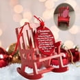 thumbnail image 5 of Christmas in Heaven Memorial Ornament Mini Wooden Rocking Chair,with Meaningful Sign Home Decor for Christmas Tree (5pcs), 5 of 5
