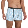 thumbnail image 4 of Salouo Rabbit And Bird Print Men's Boxer Briefs,Breathable Underwear Elastic Waistband Briefs for Men -Medium, 4 of 8