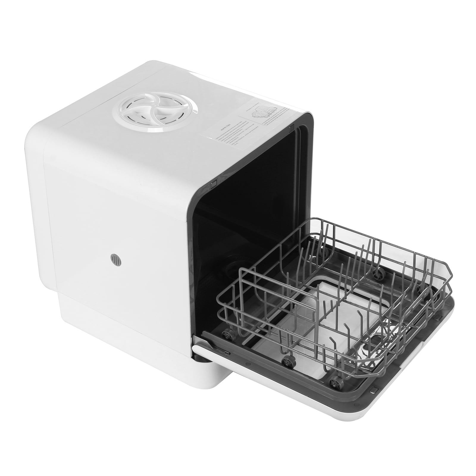 golytefs Countertop Dishwasher with 6L Built-in Water Tank Small Mini Portable Dishwasher Countertop 360 Dual Spray Bottle Sterilizer And Dryer High-temp& Air-dry Function for Apartments& Rvs