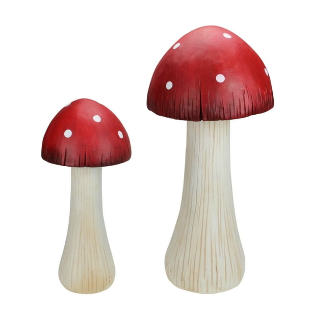 Set Of 2 Red And White Mushroom Outdoor Garden Statues 24 Com - 3 Piece Mushroom Table And Chair Novelty Garden Patio Furniture Set Set Of 2 Red And White Mushroom Outdoor Garden Statues 24 Com - 3 Piece Mushroom Table And Chair Novelty Garden Patio Furniture Set