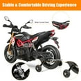 thumbnail image 3 of Gymax 12V Licensed Kids Ride On Motorcycle w/ Headlight Training Wheel Red, 3 of 8