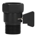 thumbnail image 4 of Válvula de control de agua con rociador de cabezal de ducha negro Válvula de cierre de latón G1/2" para baño, 4 of 8