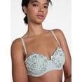 thumbnail image 3 of Joyspun Women's Embroidery Lightly Lined Balconette Bra, Sizes 34B-42DD, 3 of 5