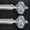 Silver, variant on 2 Pack Gold Curtain Rod for Windows 48 to 84 Inches, 1'' Heavy Duty Adjustable Modern Drapery Rods with Unique Crystal Finials, Luxury Decorative Curtain Rods, Size: 30-88''