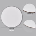 thumbnail image 5 of 24pcs Painting Canvas Panels with Coated Paper on the Back Blank Drawing Boards for Oil & Acrylic Painting Flat Round White 10x0.3cm, 5 of 7