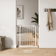 thumbnail image 3 of Comfy Cubs Baby Safety Gate - 3 Extensions 42"x1.9"x30", Adjustable Q195 Steel Gate (White), 3 of 8