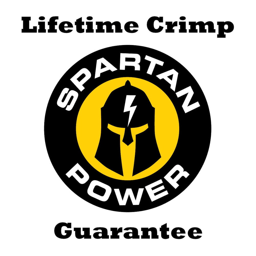 Spartan Power 2 Foot 4 AWG Battery Cable Set with 5/16" M8 Ring Terminals