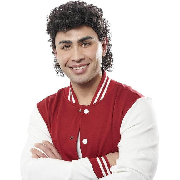 Jock Adult Costume Wig | Dark Brown