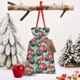 thumbnail image 6 of Fuzoiu Palm Leaves Flamingo Print Christmas Gift Bag,Burlap Gift Bag with Drawstring Closure & Hang Tag,Perfect for Holidays, Birthdays, and Special Occasions-Small, 6 of 7