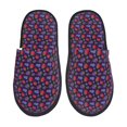 thumbnail image 1 of Fotbe Blackberries Pantuflas Peludas para Mujer con Estampado, Zapatillas de Peluche, Zapatos de Invierno para Casa, Uso Interior y Exterior-Medium, 1 of 8