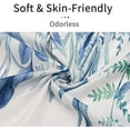 thumbnail image 3 of Stall Shower Curtain 36 x 72, Small Half Narrow Blue Shower Curtain, Spring Eucalyptus Plant Leaves Fabric Shower Curtain, Watercolor Floral Botanical Nature Aesthetic Shower Curtain, 3 of 5