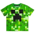 thumbnail image 7 of Minecraft Little Boys' 3-Pack T-Shirts Green Heather Black, 7 of 7