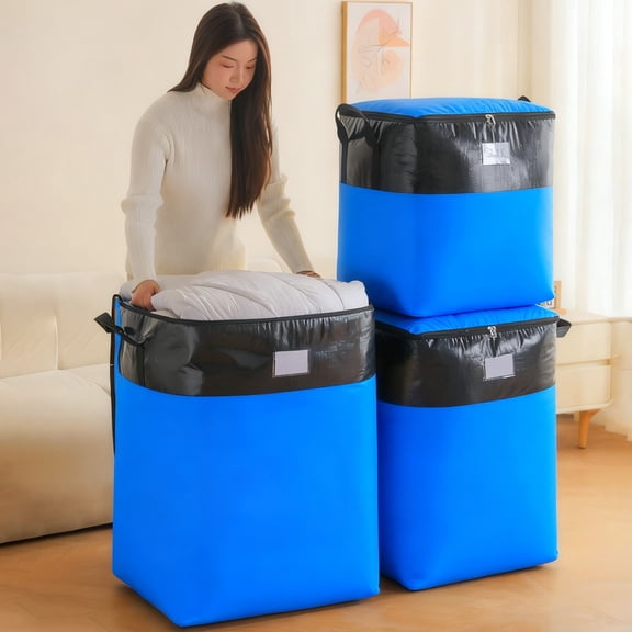 YIMWNYI Moving Storage Bag Heavy Duty Waterproof Packing Tote, Durable Material, Strong Load-Bearing Design, Ideal for Clothes and Bedding Storage, Travel Organizer, Multifunctional Tote Bag