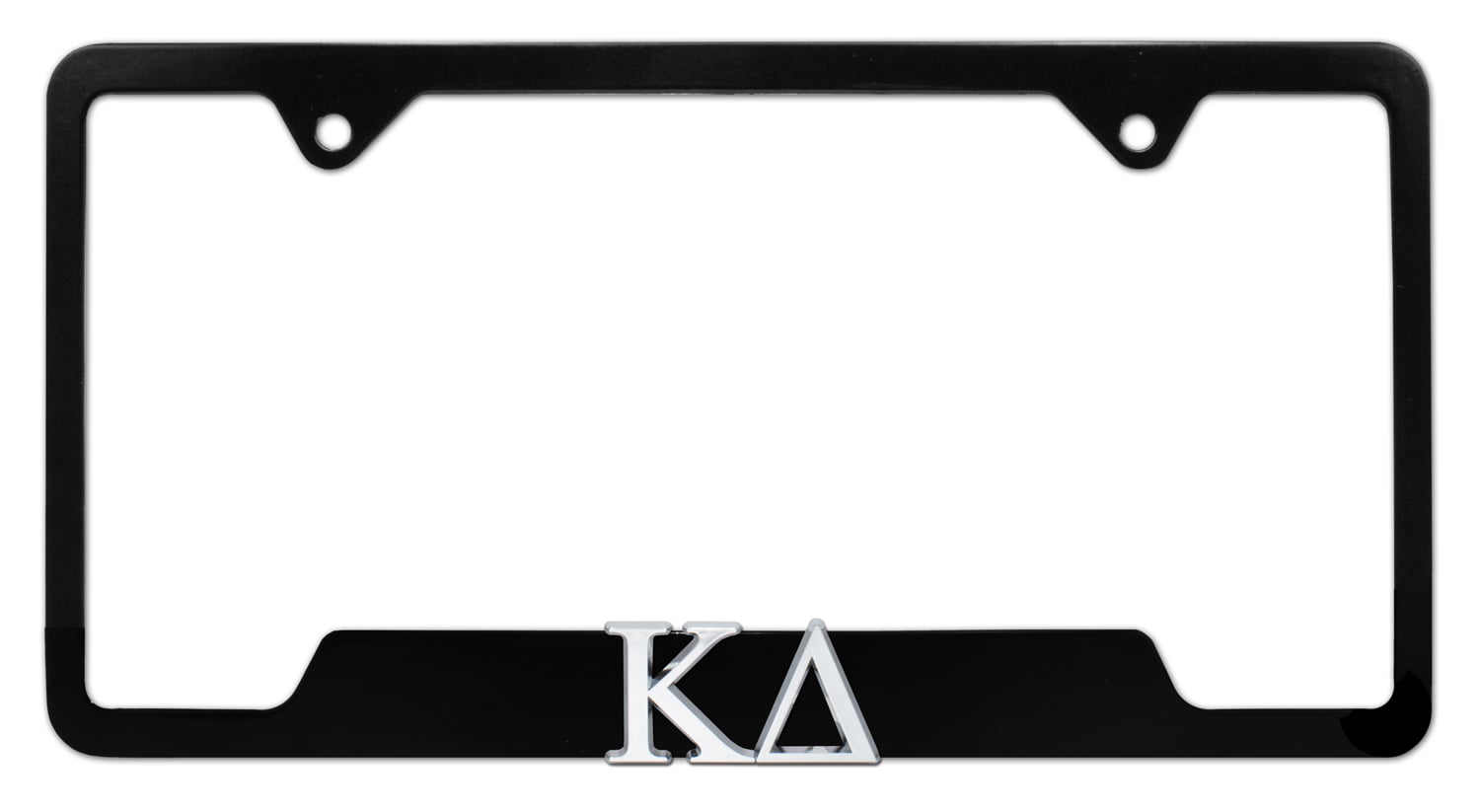 Kappa Delta Sorority Black Open License Plate Frame