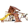 thumbnail image 2 of Playground One Premier Playcenter with Wood Roof Green with Yellow Slide - 6.5', 2 of 2