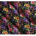 thumbnail image 3 of Soimoi Cotton Poplin Fabric Flower & Leaves Watercolor Print Fabric by The Yard 42 Inch Wide, 3 of 7