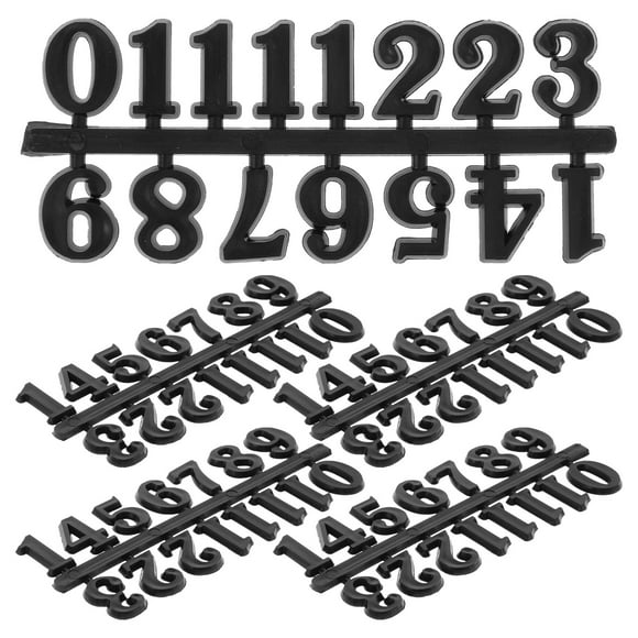 RomaMX 5 conjuntos Números de reloj árabe Reloj de bricolaje Número de árabe Decoración Reloj Número de árabe