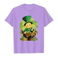 thumbnail image 4 of Yigsgc St. Patrick's Day T-Shirts for Kids,Girls Boys Leprechaun Shamrock Print Top Short Sleeve T-shirt Tee,Color ,Size 10-11 Years, 4 of 4