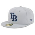 thumbnail image 3 of Men's New Era Gray Tampa Bay Rays 2025 MLB Clubhouse 59FIFTY Fitted Hat, 3 of 6