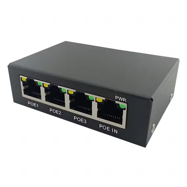 4 Ports Full Gigabit PoE Extender/Repeater 100/1000M Network Switch Extender for Poe Switch NVR IP Camera AP,1 x PoE Extender,Black