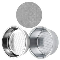 51mm Pressurized Espresso Filter Basket (Single & Double Cup) & Puck Screen - for Espresso Machines & Coffee Makers