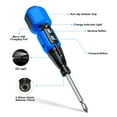 thumbnail image 2 of ORIA Eletric Screwdriver kit with Pivoting Handle, LED Light, 9 in 1 Rechargeable Cordless Power Repair Tool Kits Set, Blue, 2 of 9