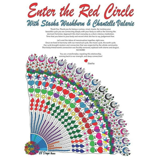 Enter The Red Circle 28 Day Mandala For Tracking Your Period Paperback Walmart Com Walmart Com