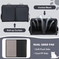 thumbnail image 4 of Demi Bonn 40” Soft-Sided Portable Dual Compartment Pet Carrier, Cat Carrier Condo with 2 Removable Hammocks, Black, 4 of 8
