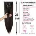 thumbnail image 2 of Women Fashion 7-piece Double-layer Full Head Hair Extension 16 Clips Thick Wig(Curly/Straight), 2 of 4