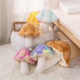 thumbnail image 3 of Pillow Mushroom Pillow Floor Pillow Sofa Cushion Home Decor Pillow Reading Pillow (Purple, 32 cm), 3 of 4