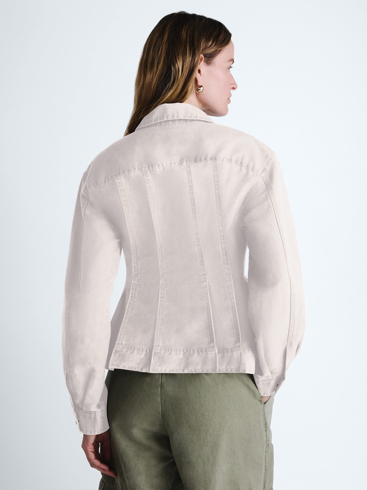 Scoop Women's Peplum Trucker Jacket, Sizes XS-XXL
