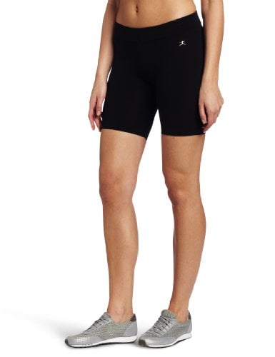 Women's Danskin Stretch Bike Shorts Rich Black - Walmart.com