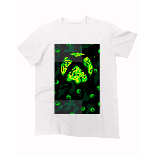 Playera para Hombre de Xbox, GreenLight, Blanco, Talla EG